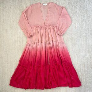 Elegant Pink Ombre Women's Dress